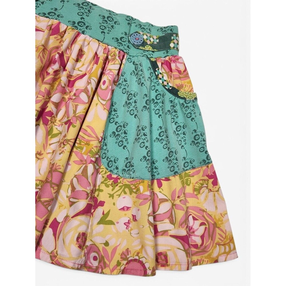 Matilda Jane Little Girls/Kids Pink Floral Skirts Playful Patchwork Size 6 - Picture 9 of 13